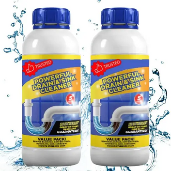 Buy 1 Get 1 Free Pipe Dredging Agent Pipe Block Remover Instant Action/Drain Cleaner Powder, Powerful Sink and Drain Cleaner,Powder Agent for Kitchen Toilet Pipe Dredging pack of 2