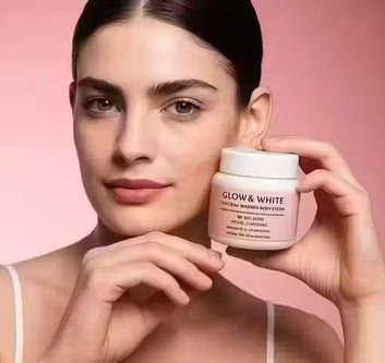 GLOW & WHITE Body Cream Buy 1 Get 1 Free Intensive Brightening Body Cream with Vitamin C and Moisture Lock Technology || PACK OF 2
